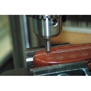 Thru-The-Pad Adjuster Recoil Pad Drilling